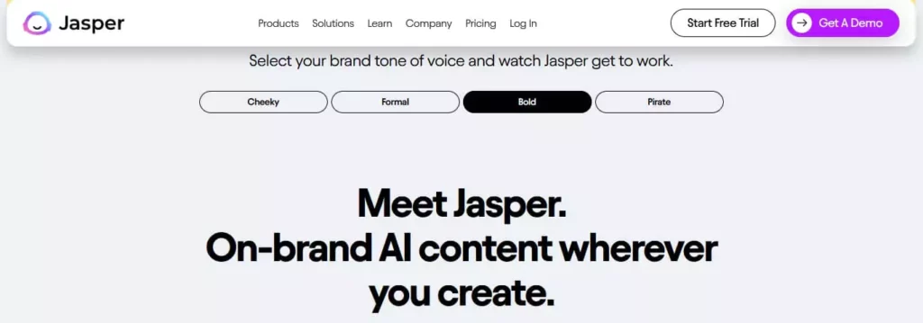 jasper-ai-homepage - Best AI Productivity Tools
